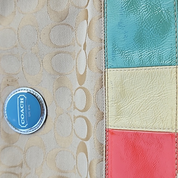 Coach Multicolor Monogram Handbag - Picture 2 of 5